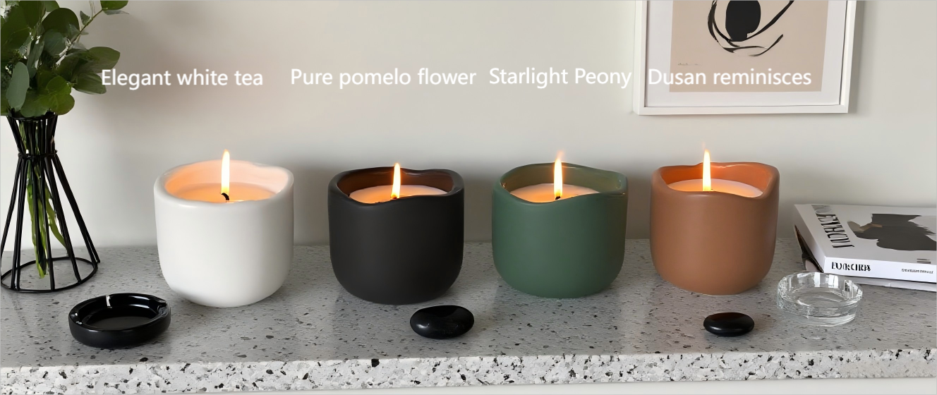 Flower Ceramic Candles